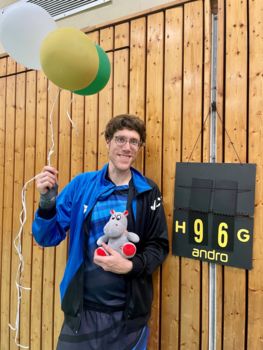 Werdens Spitzenspieler Peter Koelen nach dem Sieg