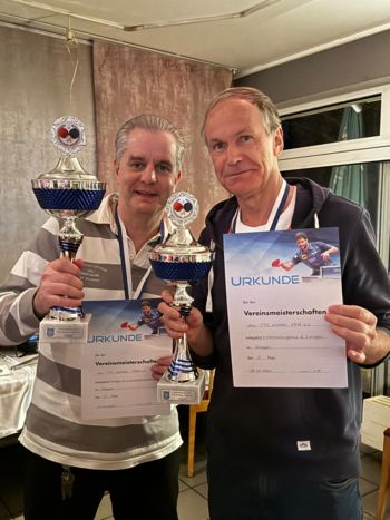 Vereinsmeister im Doppel 2024 - Josef Hilgers und Andreas Kleinsimlinghaus